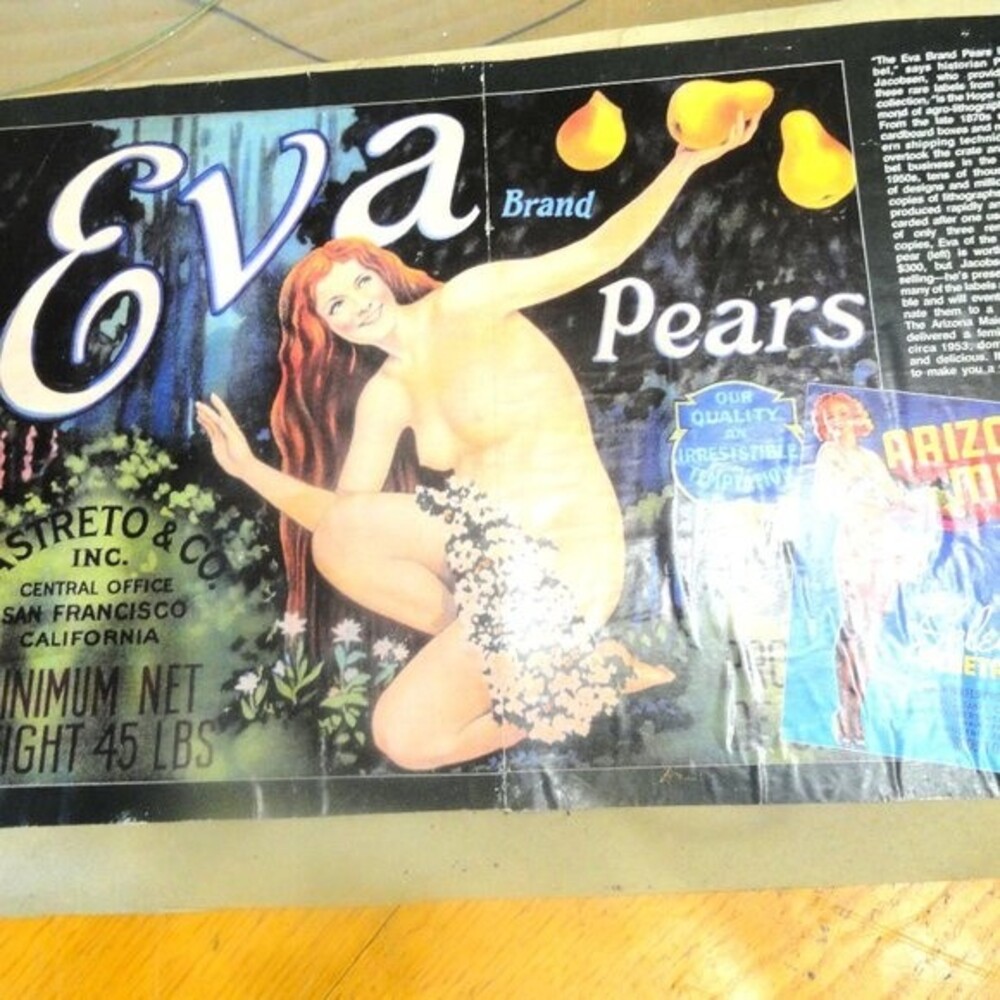 Nude Advertisement 70s does 1800s Nake Lady Risque